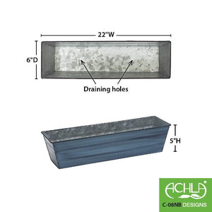 Galvanized Steel Flower Box Planter Flower Box Planter