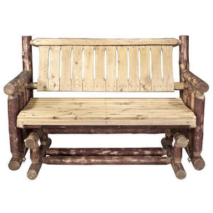 Glacier Country Log Glider Outdoor Glider