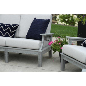 Granville Deep Seating Sectional Left Arm Loveseat With Cushions - The Charming Bench Company