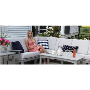 Granville Deep Seating Sectional Right Arm Loveseat With Cushions - The Charming Bench Company