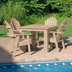 Hamilton Adirondack 5pc Square Outdoor Dining Set Dining Set