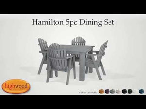 Hamilton Adirondack 5pc Square Outdoor Dining Set