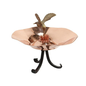 Hummingbird Birdbath Birdbath Bowl & Tripod Stand