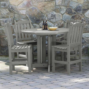 Lehigh 5pc Round Counter Height Recycled Plastic Outdoor Dining Set Dining Set