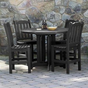 Lehigh 5pc Round Counter Height Recycled Plastic Outdoor Dining Set Dining Set