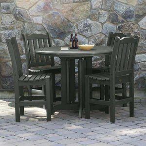 Lehigh 5pc Round Counter Height Recycled Plastic Outdoor Dining Set Dining Set