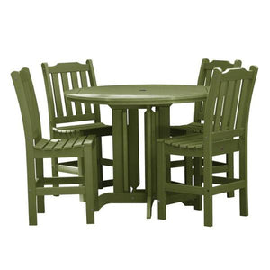 Lehigh 5pc Round Counter Height Recycled Plastic Outdoor Dining Set Dining Set