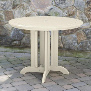 Lehigh 5pc Round Counter Height Recycled Plastic Outdoor Dining Set Dining Set