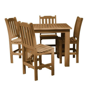 Lehigh 5pc Square Counter Height Outdoor Dining Set 42" x 42" Dining Set