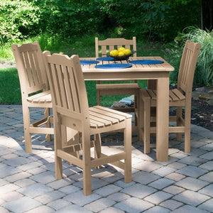 Lehigh 5pc Square Counter Height Outdoor Dining Set 42" x 42" Dining Set