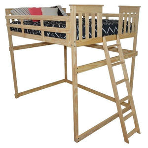 Mission Loft Bed with End Ladder - The Charming Bench Company