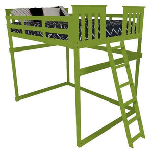 Mission Loft Bed with End Ladder - The Charming Bench Company