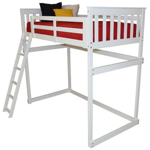 Mission Loft Bed w Side Ladder - The Charming Bench Company