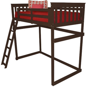 Mission Loft Bed w Side Ladder - The Charming Bench Company