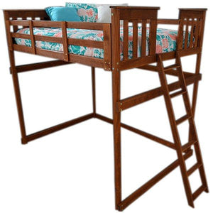 Mission Loft Bed with End Ladder - The Charming Bench Company