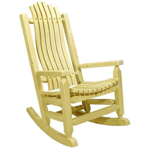 Montana Woodworks Homestead Adult Rocker Chair Rocker Chair Clear Exterior
