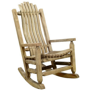 Montana Woodworks Homestead Adult Rocker Chair Rocker Chair Clear Exterior
