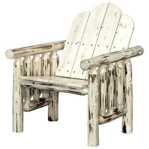 Montana Woodworks Montana Log Deck Chair Outdoor Chairs Ready to Finish