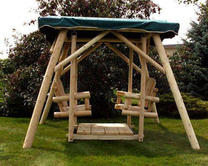 Moon Valley M-200 Outdoor Double Glider Gliders Unfinished / No / Double Glider Swing / double swing set for adults