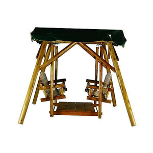 Moon Valley M-200 Outdoor Double Glider Gliders Unfinished / No   /  Double Glider Swing / double swing set for adults