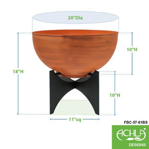 Normal Planters with Steel Patina Bowls Patina Bowls