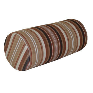 Outdoor Bolster Pillow Cushions & Pillows 7"X18" / Maroon Stripe / outdoor bolster pillows