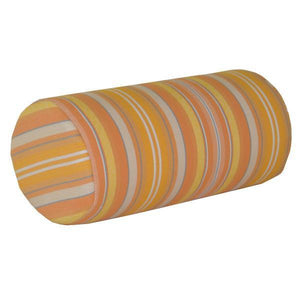 Outdoor Bolster Pillow Cushions & Pillows 7"X18" / Orange Stripe / outdoor bolster pillows