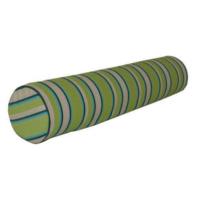 Outdoor Bolster Pillow Cushions & Pillows 7"X36" / Lime Stripe