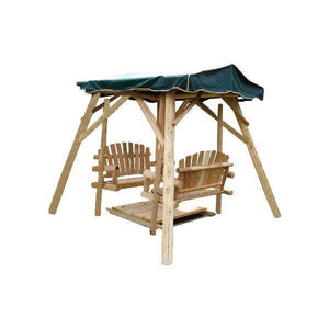Outdoor Double Glider Swing Set Outdoor Glider / Double Glider Swing / double swing set for adults