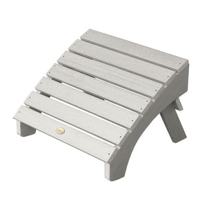 Outdoor Folding Adirondack Ottoman Ottoman Harbor Gray