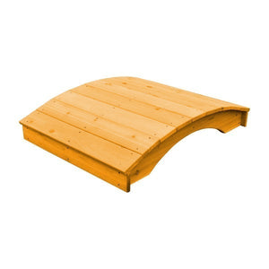 Plank Garden Bridge Bridge 3'  x  4' / Natural Stain