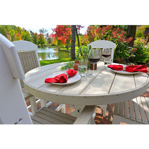 Poly 4 ft Round Table (Bar Height) by LuxCraft