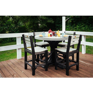 Poly 4 ft Round Table (Bar Height) by LuxCraft