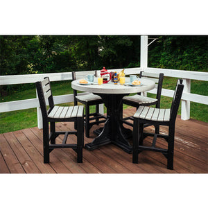 Poly 4 ft Round Table (Bar Height) by LuxCraft