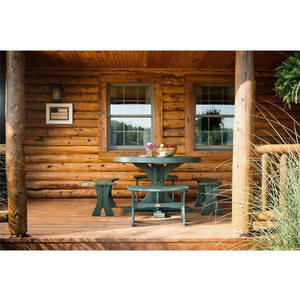 Poly 4 ft Round Table (Bar Height) by LuxCraft