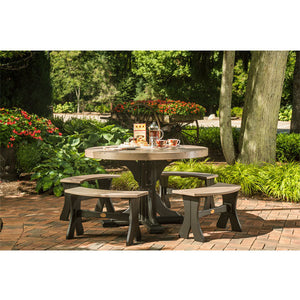 Poly 4 ft Round Table (Bar Height) by LuxCraft