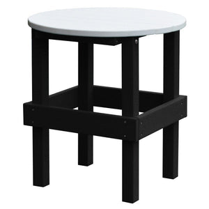 Poly Round Side Table with White Top Side Table