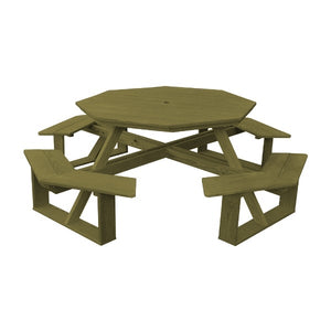 Pressure Treated Pine 54” Octagon Walk-In Table Picnic Table