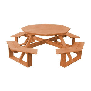 Pressure Treated Pine 54” Octagon Walk-In Table Picnic Table