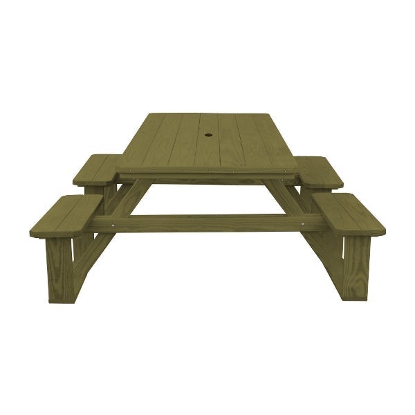 Pressure Treated Pine 8ft Walk-In Table Picnic Table