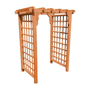 Pressure Treated Yellow Pine Lexington Arbor Porch Swing Stand 4ft / Cedar Stain