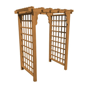 Pressure Treated Yellow Pine Lexington Arbor Porch Swing Stand 4ft / Oak Stain