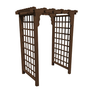 Pressure Treated Yellow Pine Lexington Arbor Porch Swing Stand 4ft / Walnut Stain