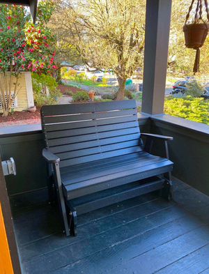 Recycled Plastic Poly Winston Glider Outdoor Glider