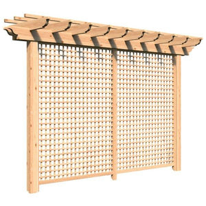 Red Cedar Monterrey Pergola with Lattice