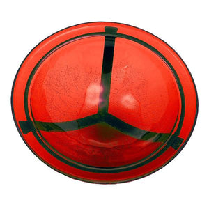 Red Crackle Glass Birdbath Bowl Birdbath Bowl