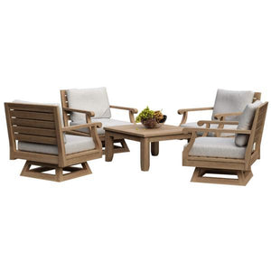 Riviera 5-Pieces Modular Deep Seating Set - The Charming Bench Company