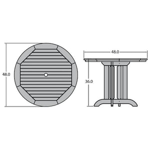 Round Counter Height Outdoor Dining Table Dining Table