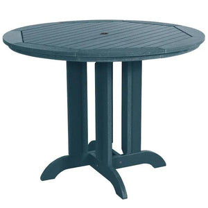 Round Counter Height Outdoor Dining Table Dining Table 48" / Nantucket Blue