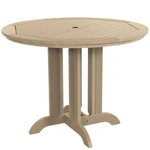 Round Counter Height Outdoor Dining Table Dining Table 48" / Tuscan Taupe